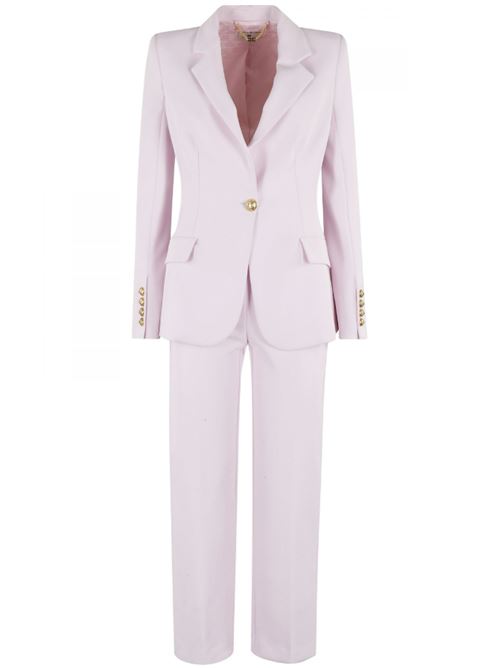 SINGLE-BREASTED SUIT WITH GOLD BUTTONS ELISABETTA FRANCHI | TP00151E2544 quarzo